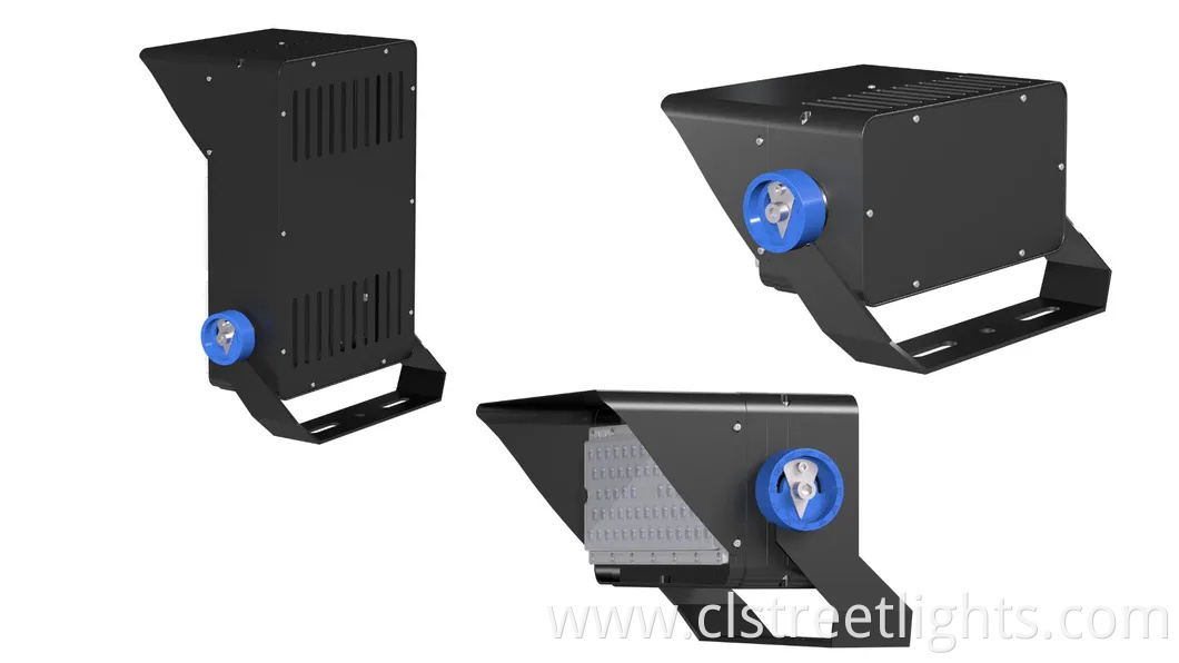 600W 1200W High Power Narrow Beam Angle Floodlight Waterproof IP65 Dimmable Power Adjustable Motion Sensor LED High Mast Light Stadium Light LED Flood Light